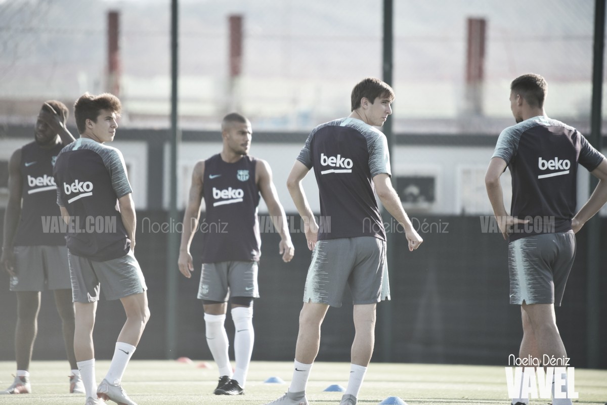 El FC Barcelona, preparando el encuentro ante el Valladolid