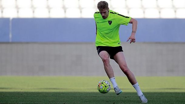 Albentosa completa su primera sesión como jugador del Málaga CF