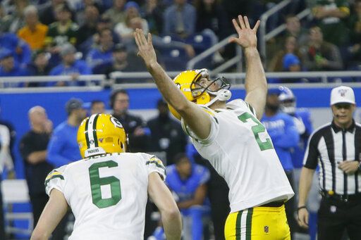 Green Bay Packers 23-20 Detroit Lions: Packers secure NFC playoff bye after late Crosby field goal