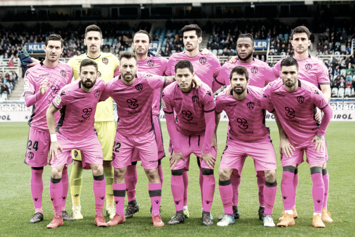 Real Sociedad-Levante: puntuaciones del Levanteen la  jornada 24 de la Liga Santander