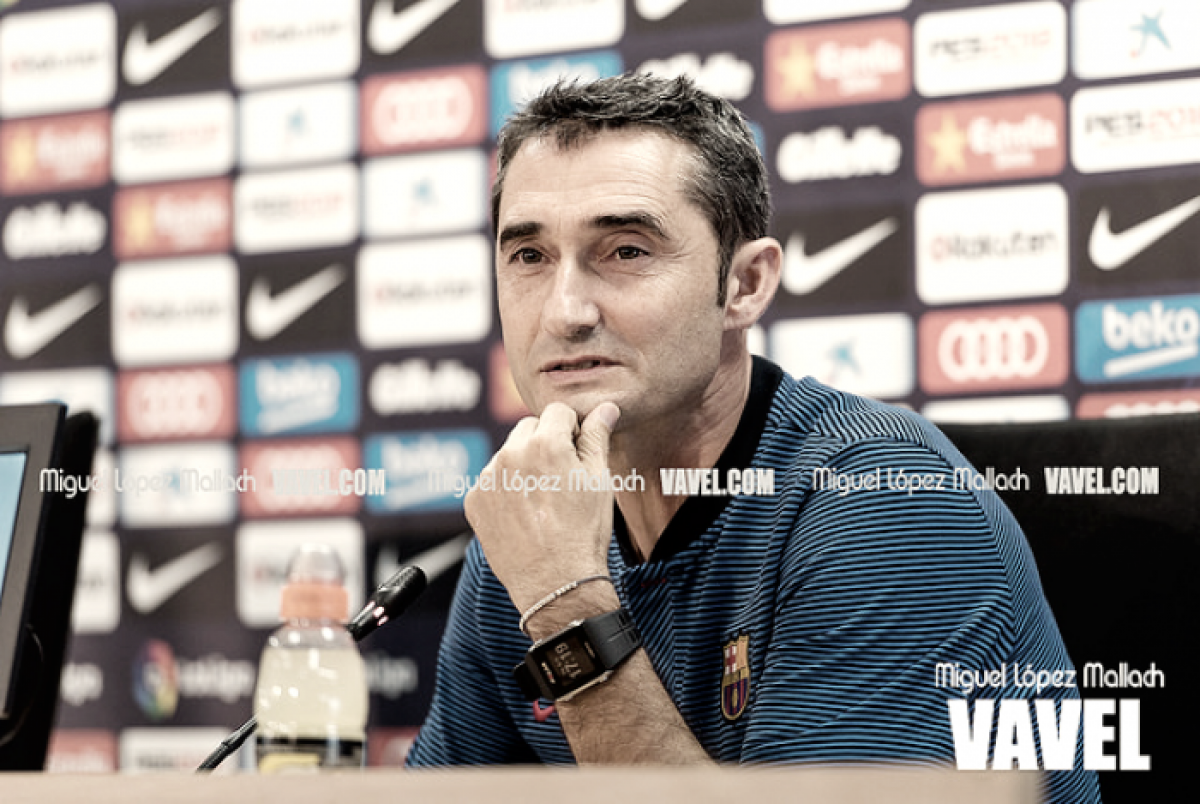 Depois da goleada, Ernesto Valverde rasga elogios ao ataque do Barcelona Depois da goleada, Ernesto Valverde rasga elogios ao ataque do Barcelona