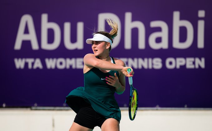 WTA Abu Dhabi: Marta Kostyuk reaches first career semifinal after defeating Sara Sorribes Tormo