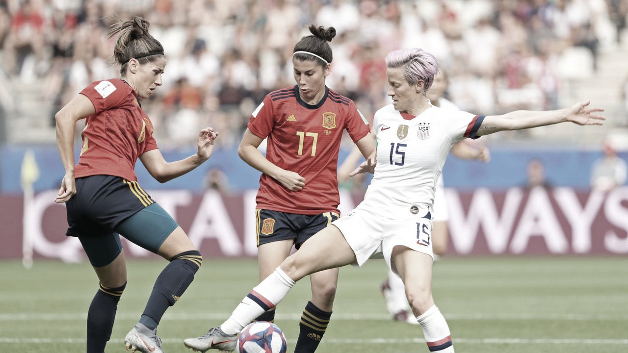 Estados Unidos elimina a una
combativa España Estados Unidos elimina a una
combativa España