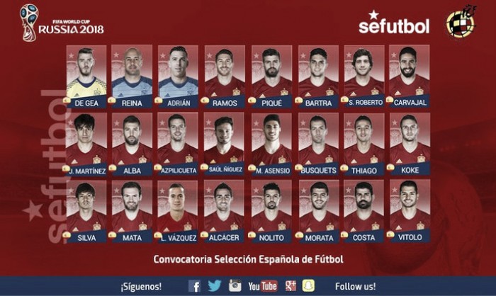 Lopetegui convoca Espanha para amistosos sem Casillas e com Diego Costa