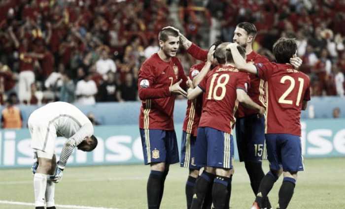 España - Turquía: puntuaciones de España, jornada 2 de la Eurocopa 2016