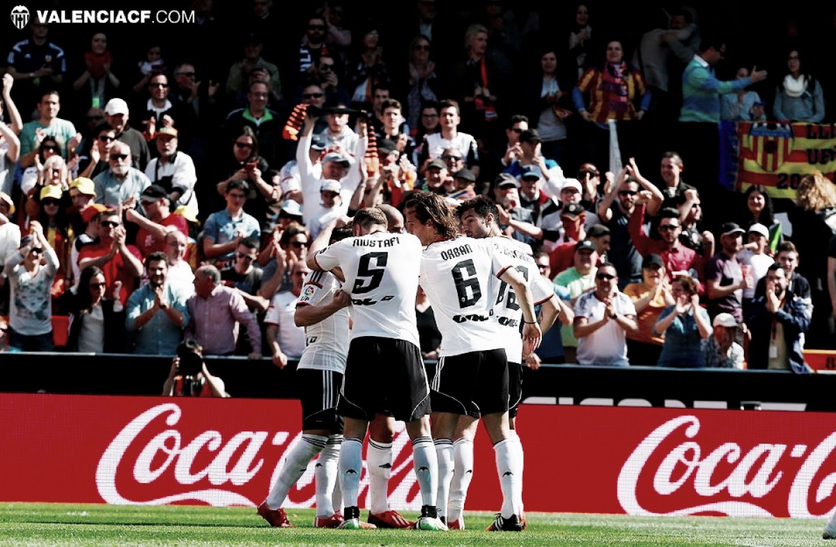 Valencia - Real Sociedad, duelo de contrastes en 2015