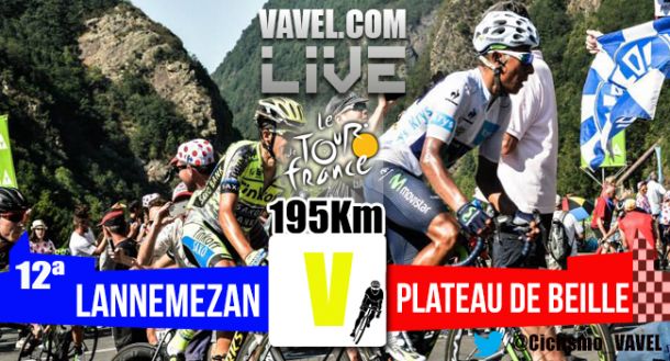Posiciones etapa 12 del Tour de Francia 2015: Lannemezan - Plateau de Beille
