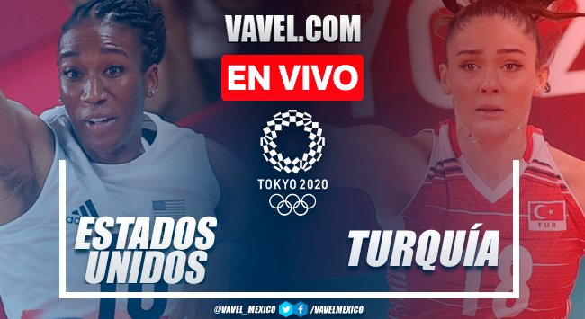 Resumen: Estados Unidos 3-2 Turquía en Voleibol Femenil por Juegos Olímpicos Tokio 2020