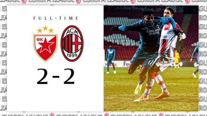 Europa League - Il Milan inciampa a Belgrado (2-2) 
