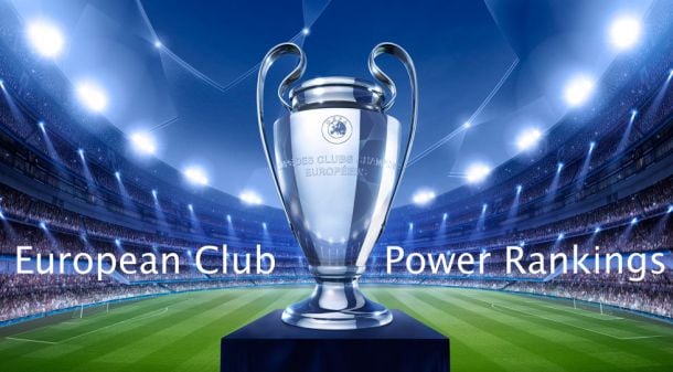European Club Power Rankings - 20 Sept 2013