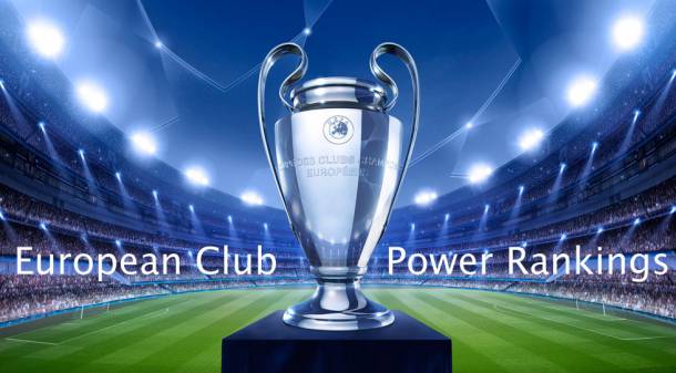 European Club Power Rankings - Start of Season 2013/2014