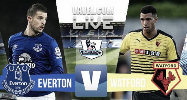 Score Everton - Watford in EPL 2015 (2-2)