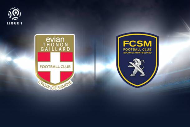 Évian - Sochaux, adversaires pour le même but