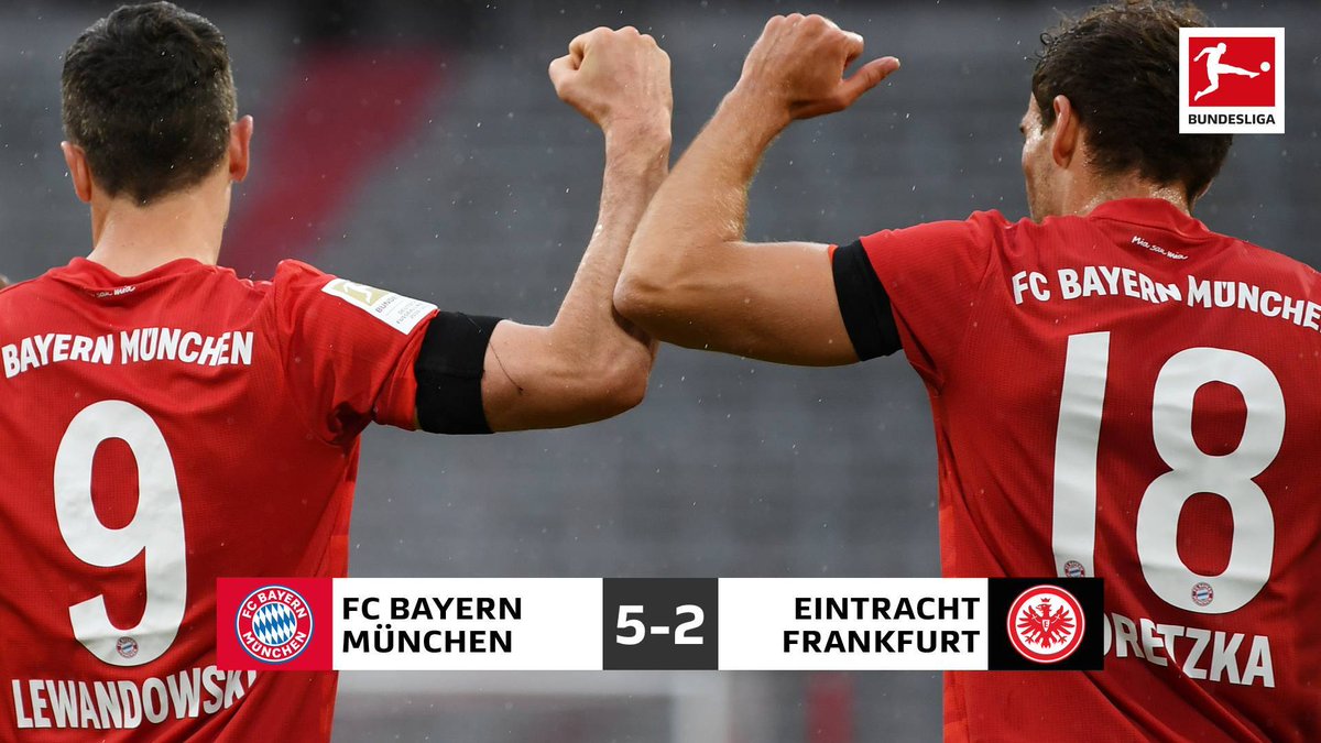 Manita del Bayern alla sua versione: 5-2 al Francoforte