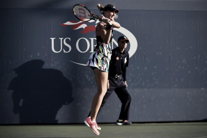 US Open: Kristina Mladenovic moves on with straight-sets victory over Nao Hibino