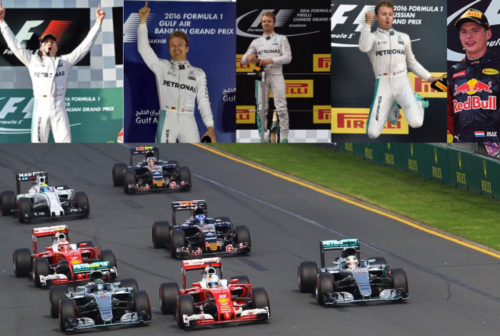 Un anno di F1: Rosberg parte con il botto, esplode la stella Verstappen