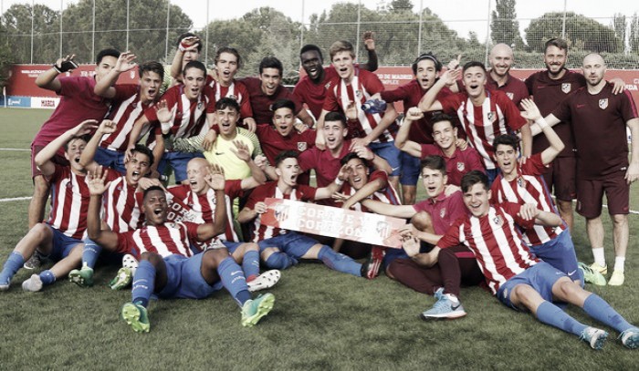 El Cadete A del Atlético de Madrid, campeón de Liga