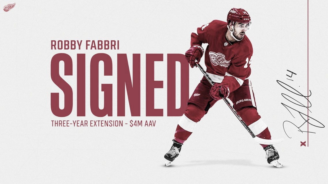 Robbi Fabbri renueva con los Red Wings Robbi Fabbri renueva con los Red Wings