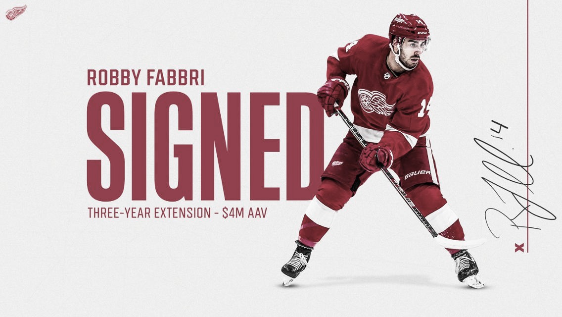 Robbi Fabbri renueva con los Red Wings