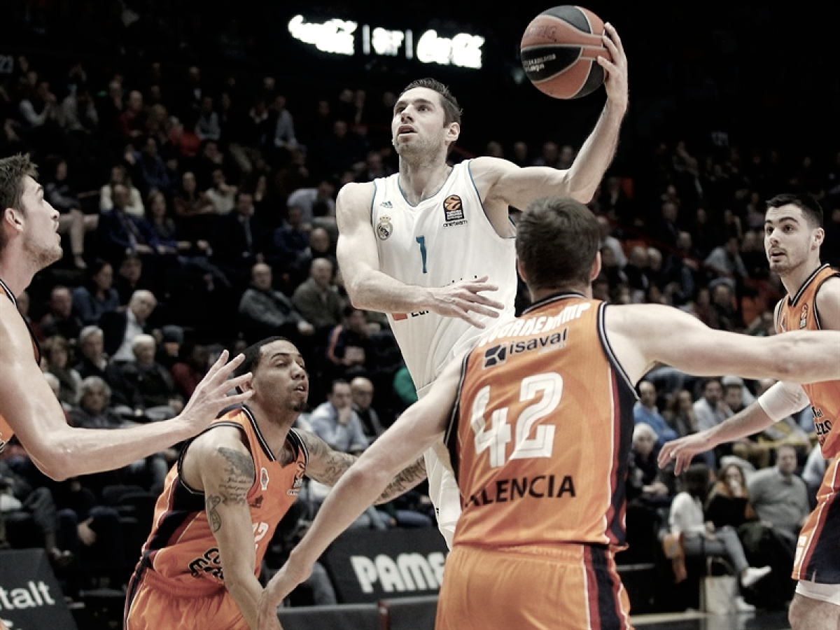 El Madrid cae en la Fonteta frente a un gran Valencia Basket