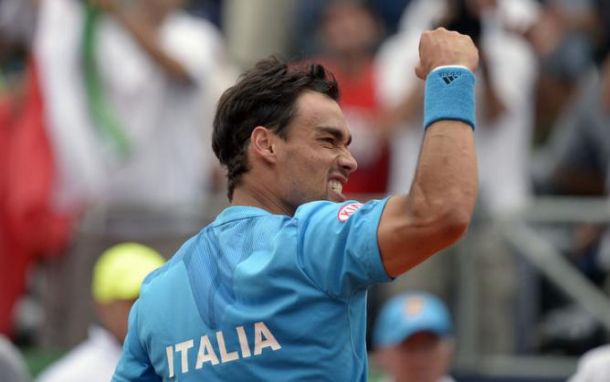 Coppa Davis: Fognini rianima l'Italia, battuto Rublev tre set a zero