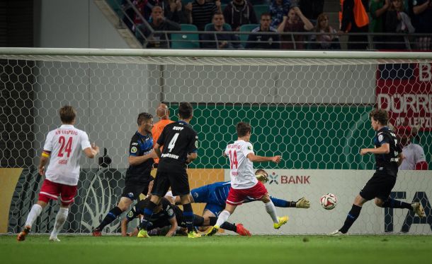 Lucky Leipzig put Paderborn's Pokal hopes to bed