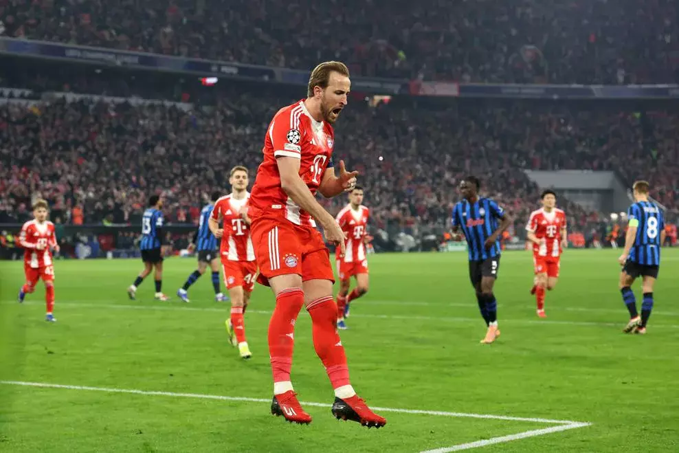Kane faz dois, Bayern goleia Atalanta outra vez e vai às quartas da Champions Kane faz dois, Bayern goleia Atalanta outra vez e vai às quartas da Champions