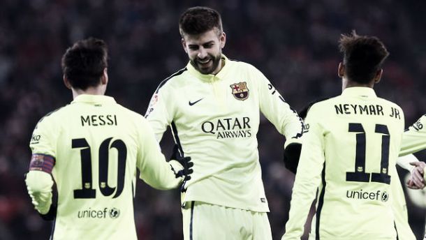 Paris Saint Germain 1-3 Barcelona: Superb Barca put one foot in the semis