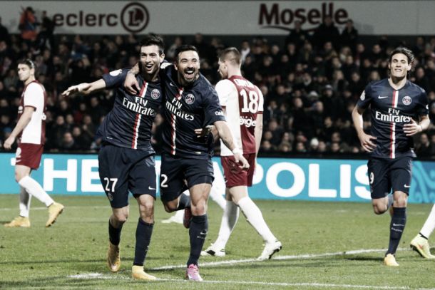 Em jogo dramático, PSG vence Metz com gol no fim e assume provisoriamente a liderança