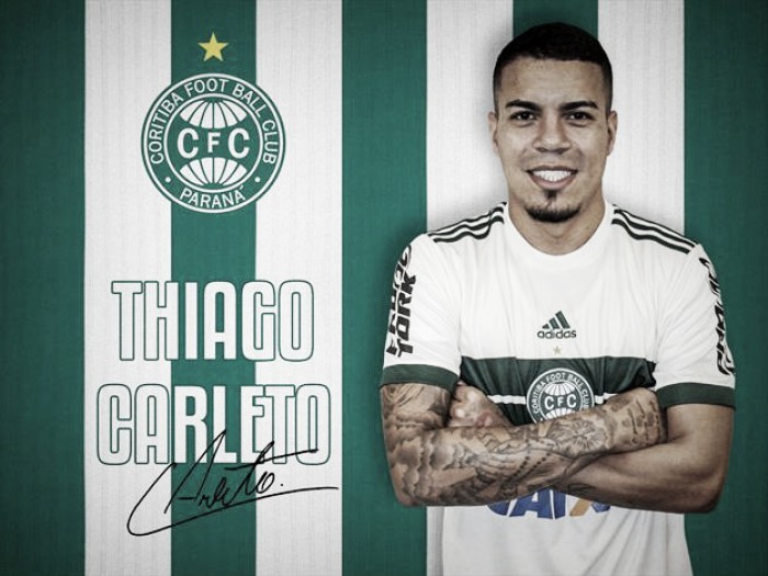 Coritiba anuncia a contratação do lateral Thiago Carleto, ex-São Paulo e Fluminense