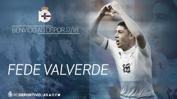 Federico Valverde ya es oficialmente el primer fichaje del Dépor de cara a la próxima campaña