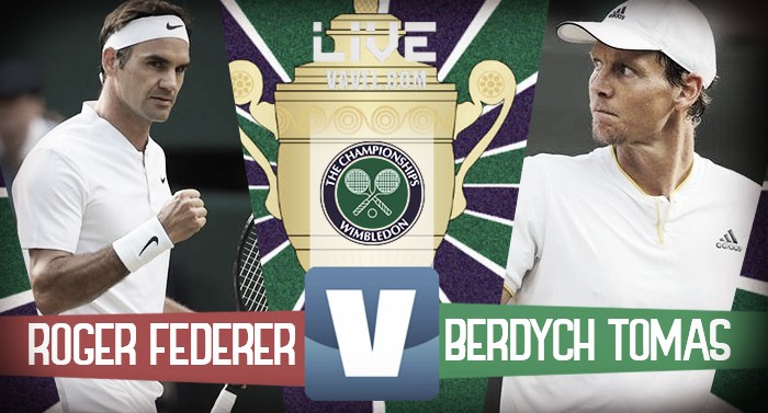 Roger Federer - Tomas Berdych in diretta, LIVE Wimbledon 2017 (3-0)
