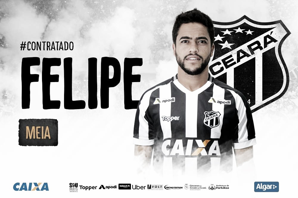 Ceará anuncia volta do meia Felipe Baxola para 2019 Ceará anuncia volta do meia Felipe Baxola para 2019