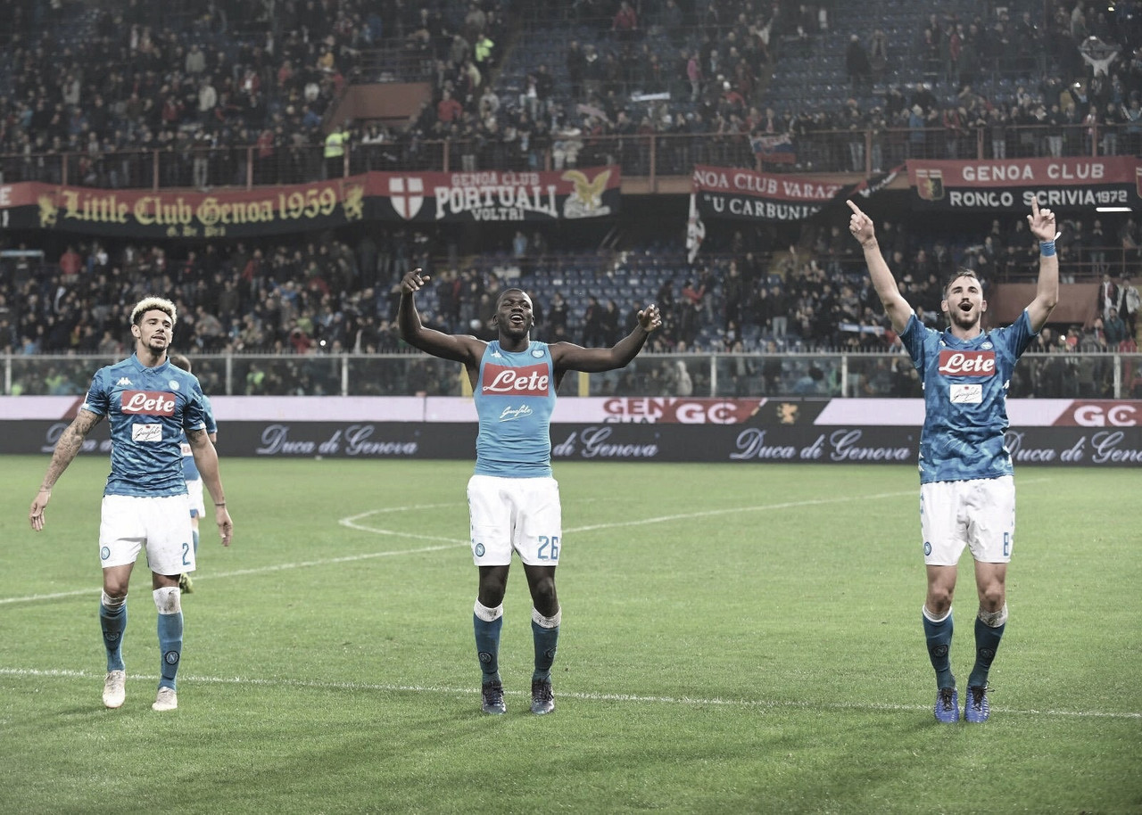 Com direito a paralisação por causa de forte chuva, Napoli vence Genoa de virada fora de casa Com direito a paralisação por causa de forte chuva, Napoli vence Genoa de virada fora de casa