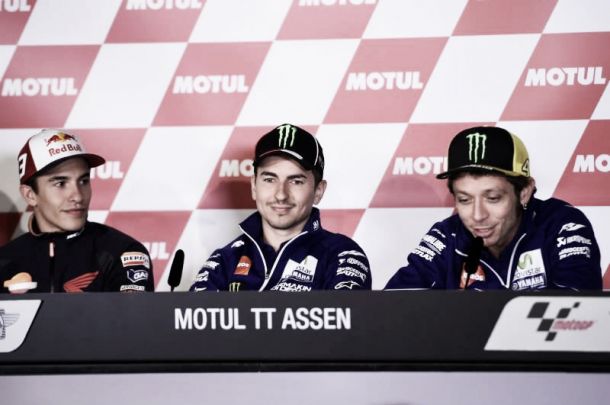 MotoGP, GP Assen: le parole di Rossi, Márquez e Lorenzo a fine gara