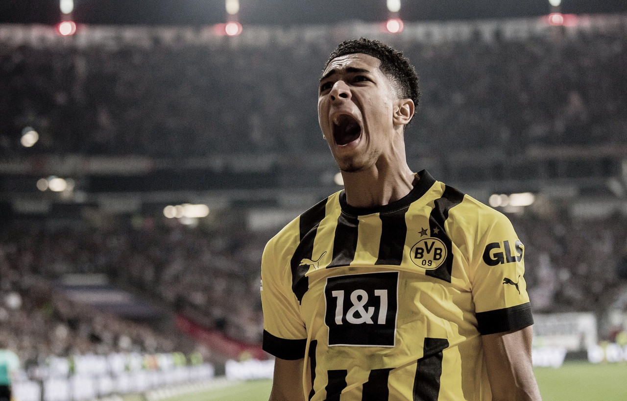 Com gol de Bellingham, Borussia Dortmund vence Eintracht Frankfurt pela Bundesliga