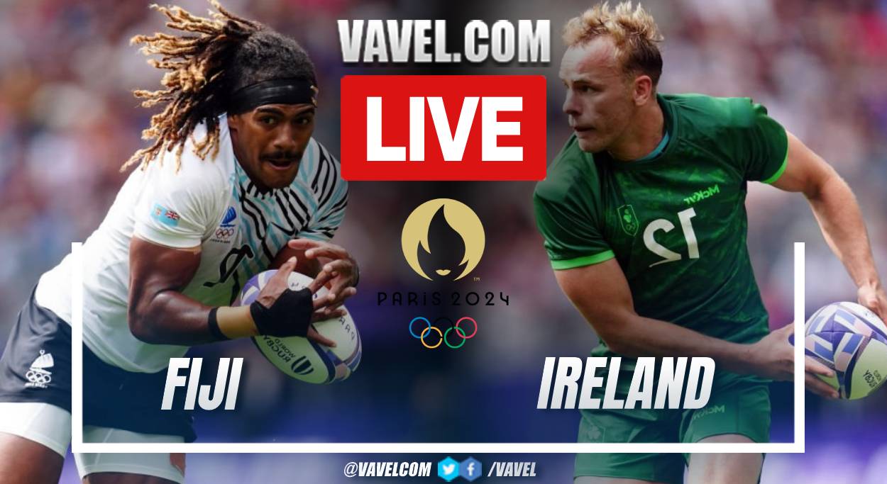 Highlights and points of Fiji 1917 Ireland in Rugby Sevens of Olympic Games 2024 July 25