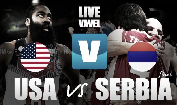 Resultado Estados Unidos - Serbia en el Mundial España 2014 (129-92)