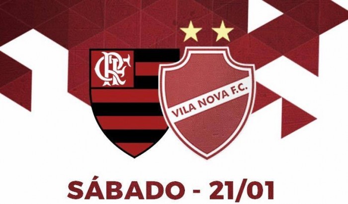 Resultado Vila Nova x Flamengo  no amistoso 2017 (2x1)