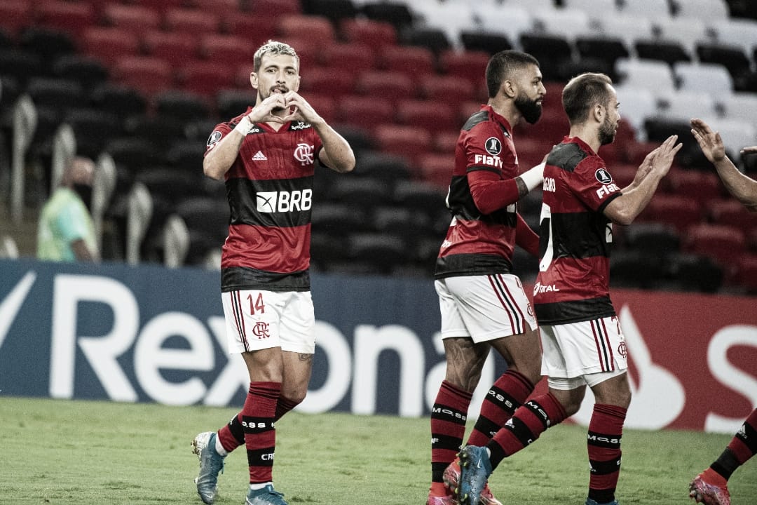 Com dois de Gabigol, Flamengo goleia Unión La Calera pela Libertadores 