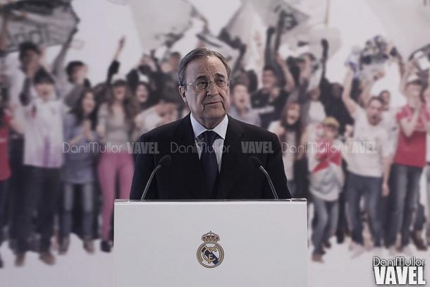 Rueda de prensa de Florentino Pérez tras la pañolada en el Bernabéu