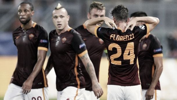 Champions, un eurogol di Florenzi stoppa il Barça. La Roma inizia con un pareggio (1-1)