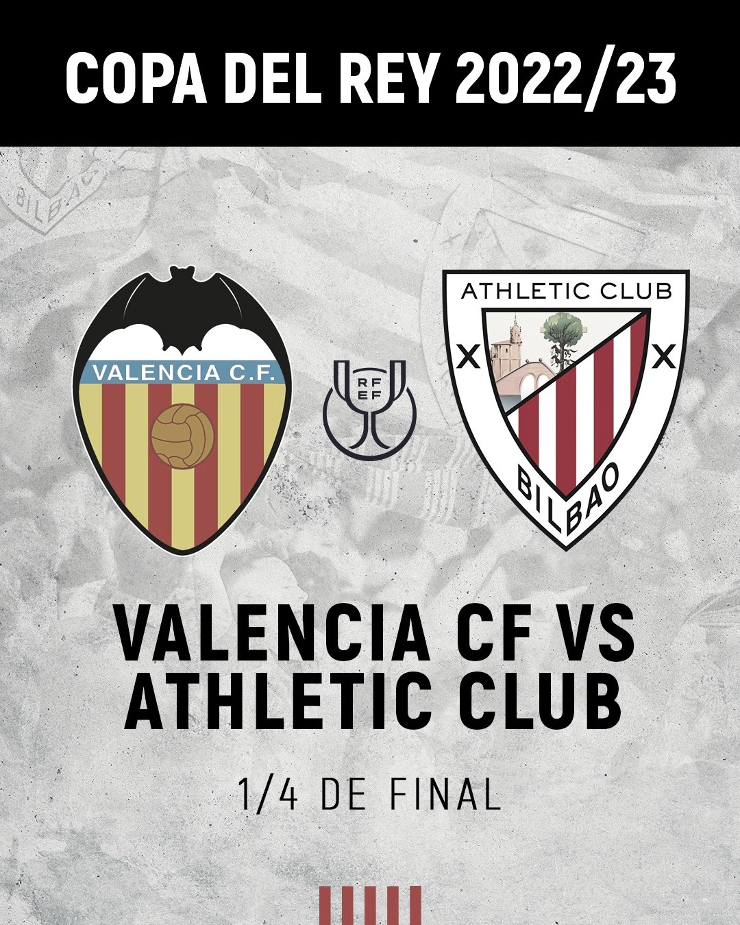 Valencia CF - Athletic Club en cuartos de final