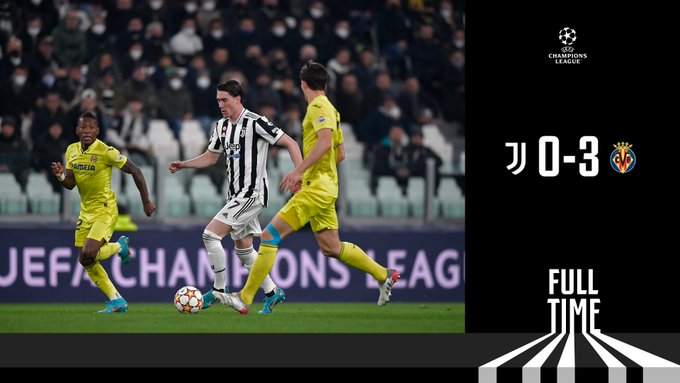 Juventus ko: il Villareal vince per 3-0 allo stadium 