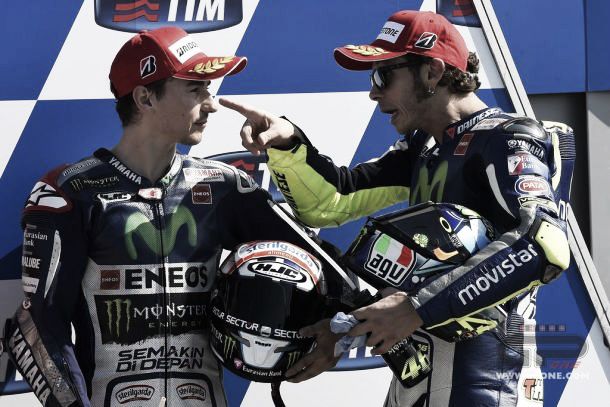 Rossi e Lorenzo, black rain