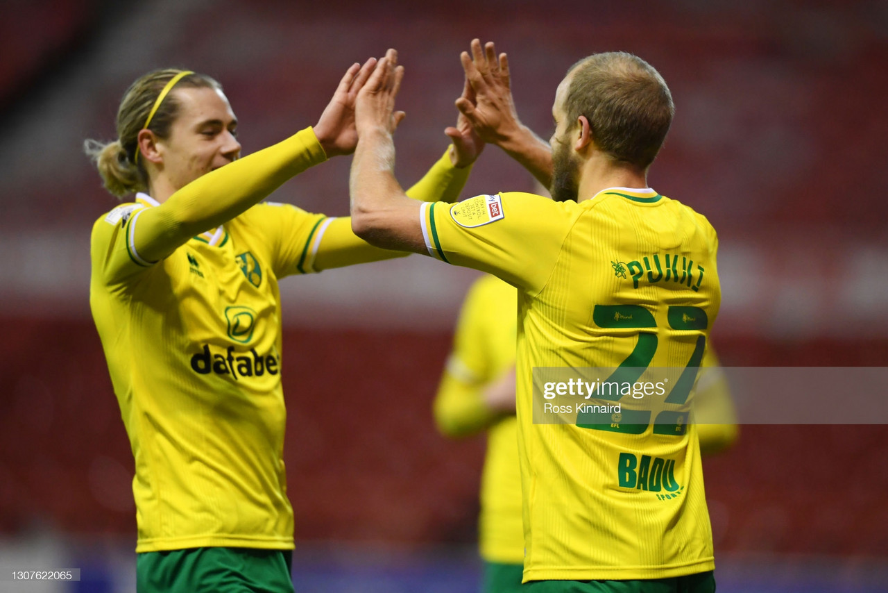 Nottingham Forest 0-2 Norwich City: Canaries move ten points clear with ninth consecutive win