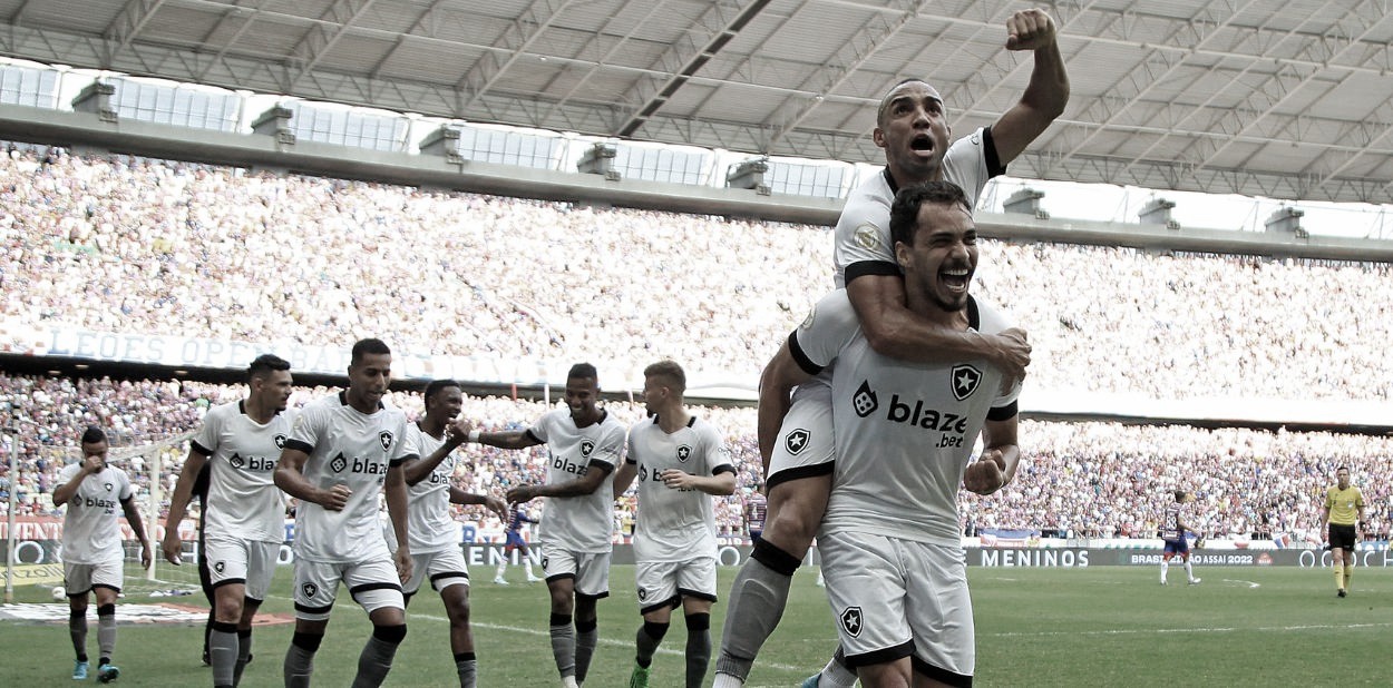 CE - Fortaleza - 09/04/2022 - BRAZILIAN A 2022, FORTALEZA X BOTAFOGO -  Marccal player from Fortaleza celebrates his goal during a match against  Botafogo at the Arena Castelao stadium for the