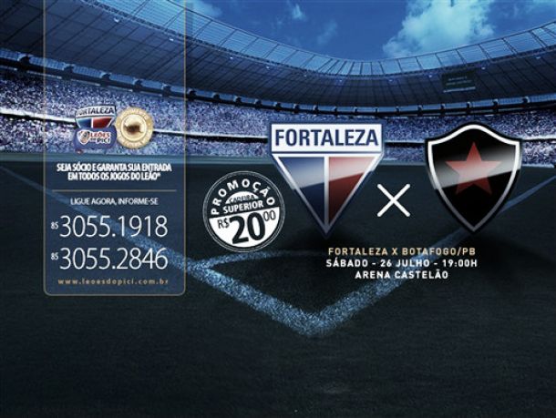 Venda de ingressos para Fortaleza x Botafogo-PB começam na próxima quarta-feira