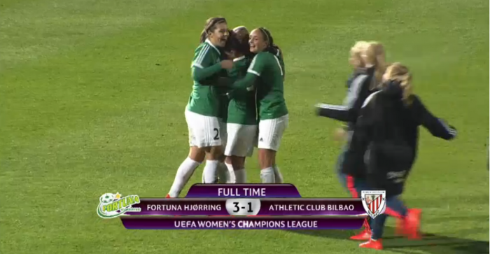 UEFA Women’s Champions League – Fortuna Hjørring (4) 3-1 (3) Athletic Bilbao: Danes advance in extra time thriller