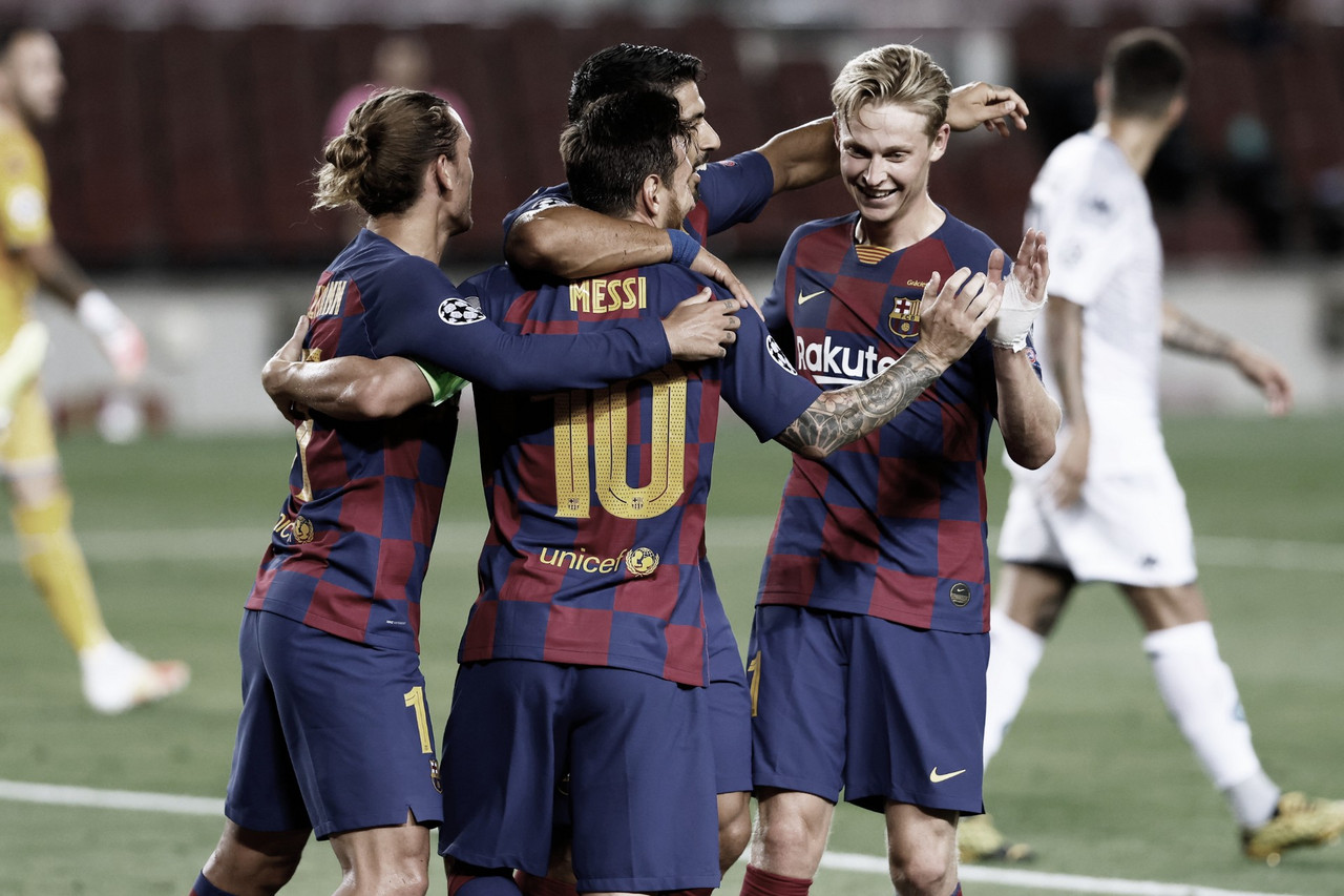 El Barça liquida al Nápoles y mira a Lisboa El Barça liquida al Nápoles y mira a Lisboa